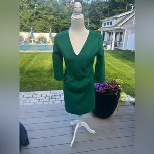 Boden Ellen Ottoman Dress in Pine. Size 6R. 36 inches from shoulder to hem. NWT